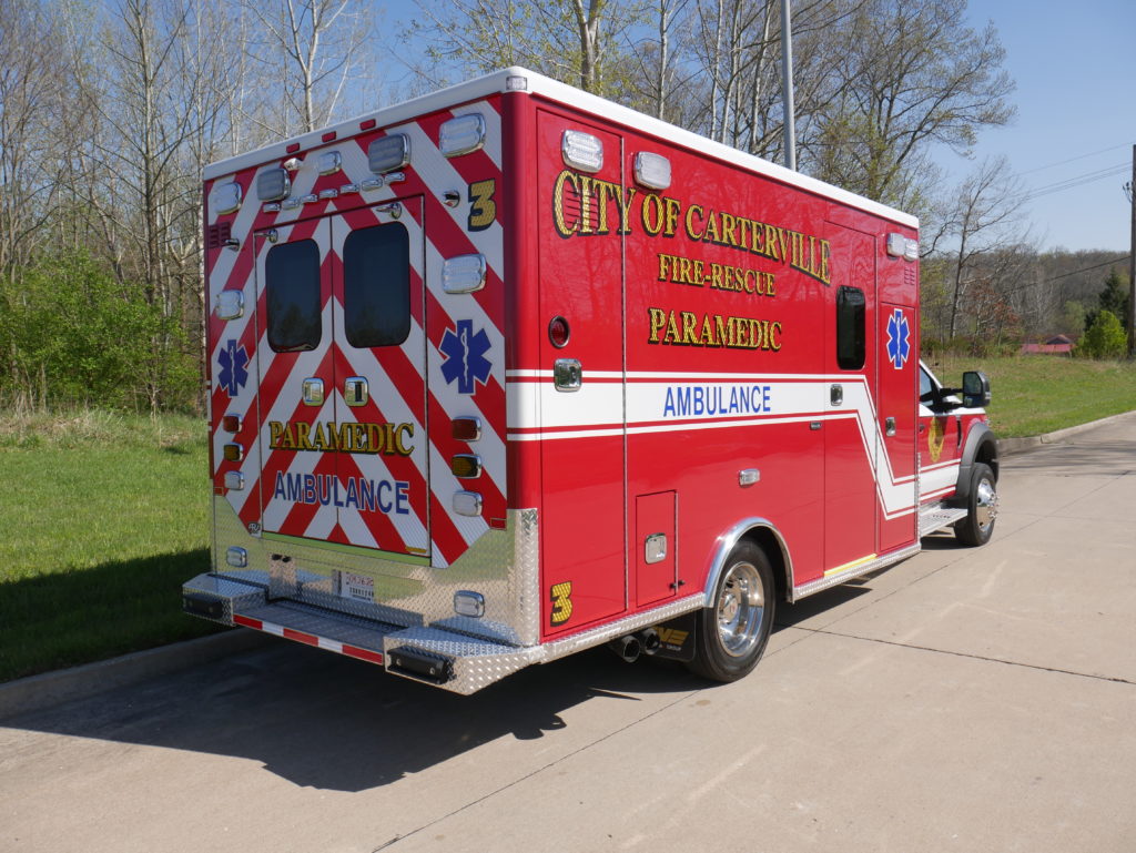 2019 Carterville Fire Department Ford Type I Custom Ambulance