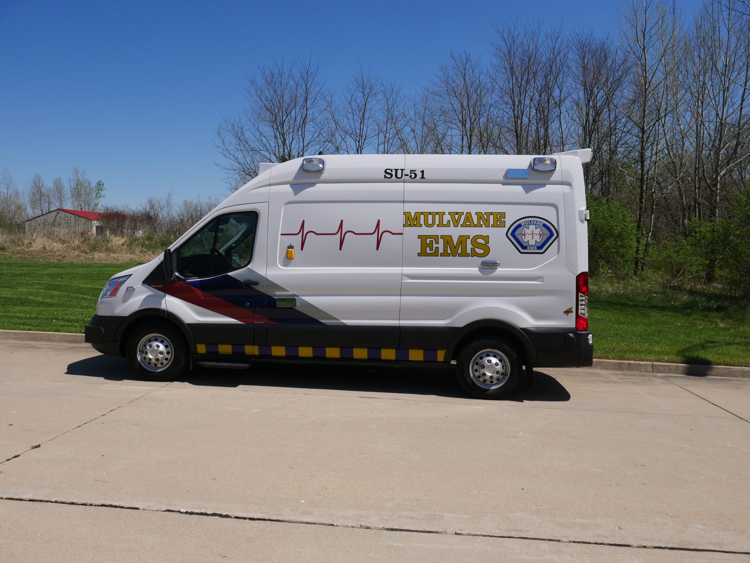 2020 Mulvane EMS Type II Ford Custom Ambulance American Response Vehicles