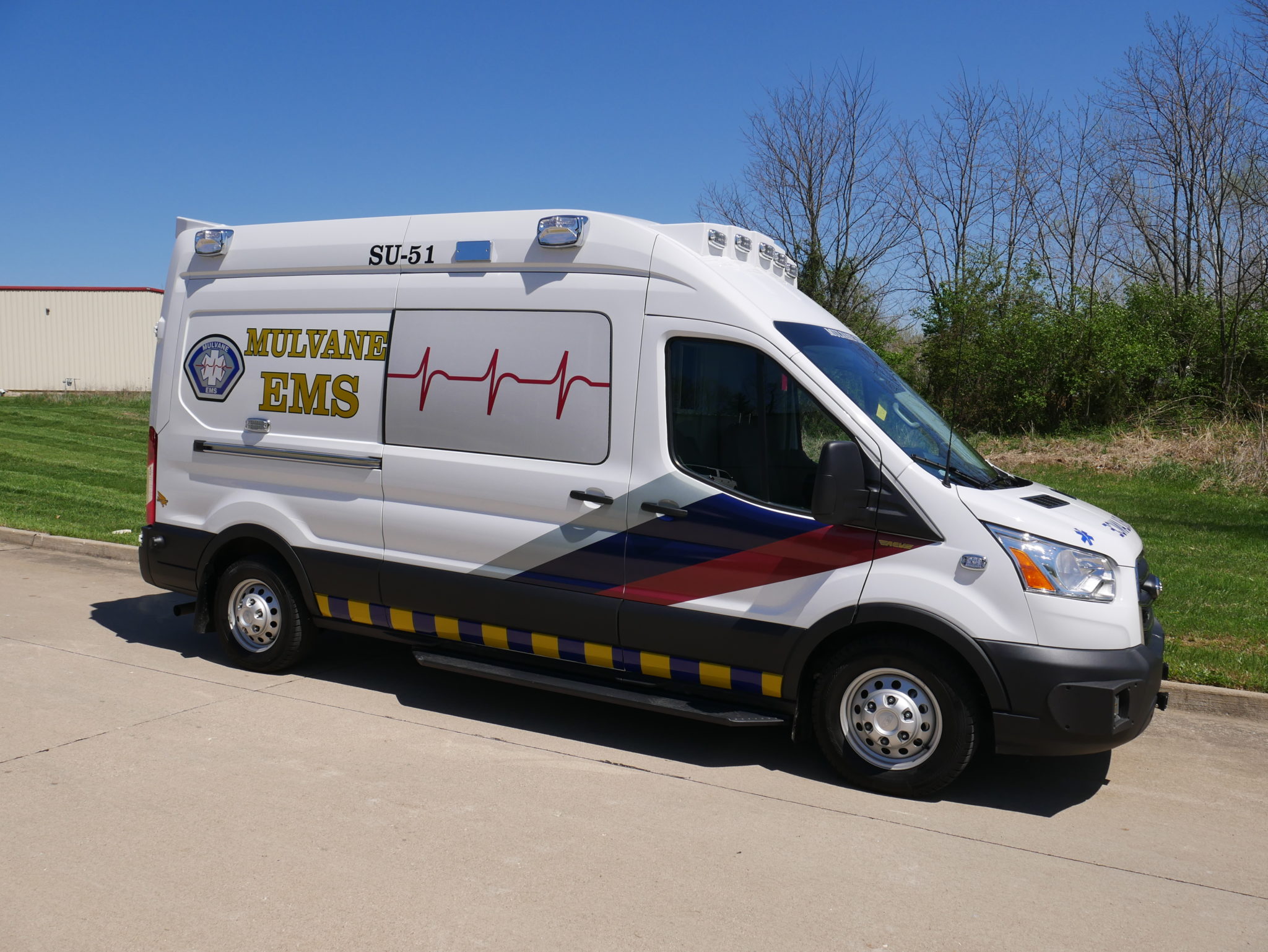2020 Mulvane EMS Type II Ford Custom Ambulance American Response Vehicles