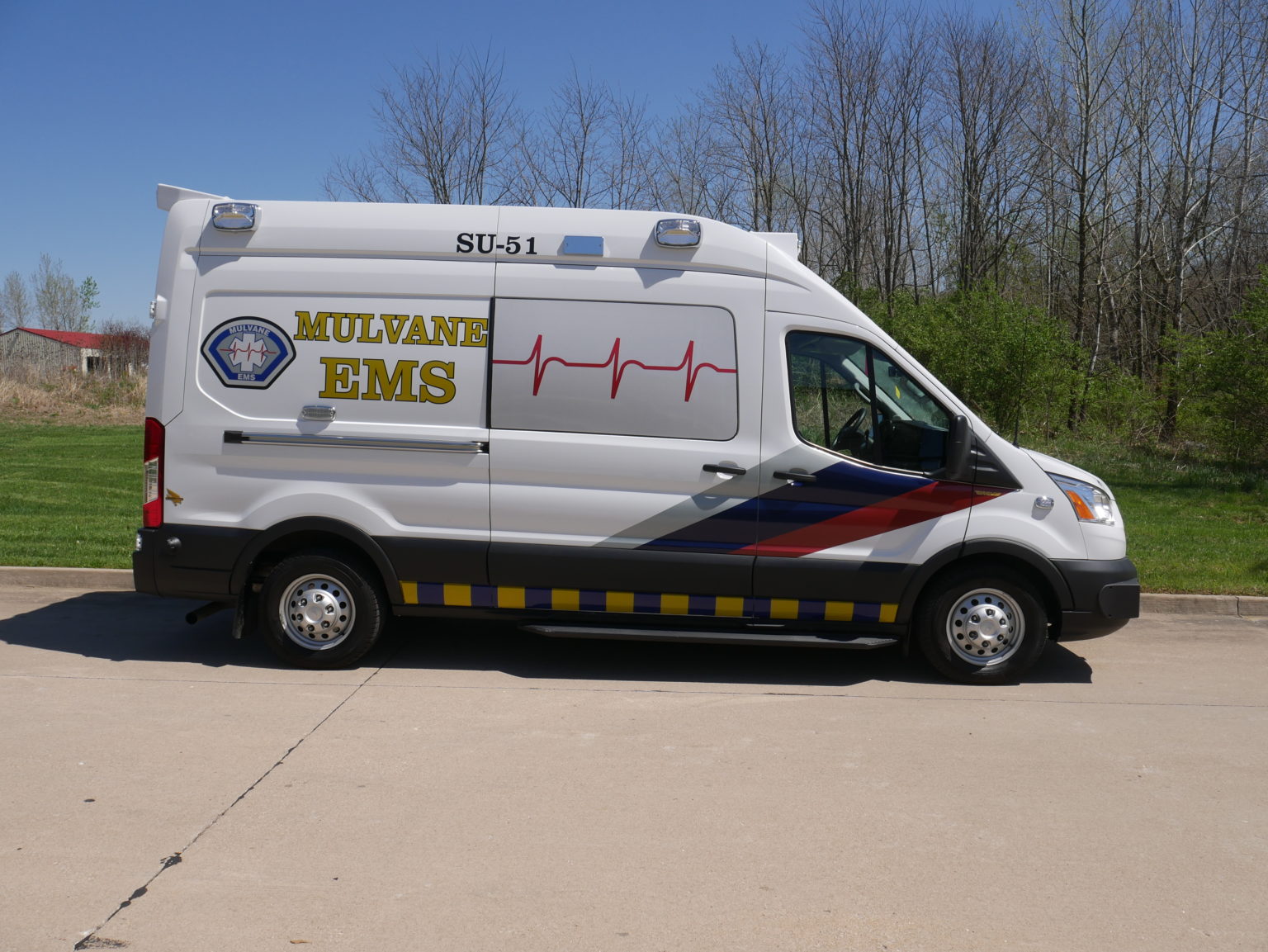 2020 Mulvane EMS Type II Ford Custom Ambulance American Response Vehicles