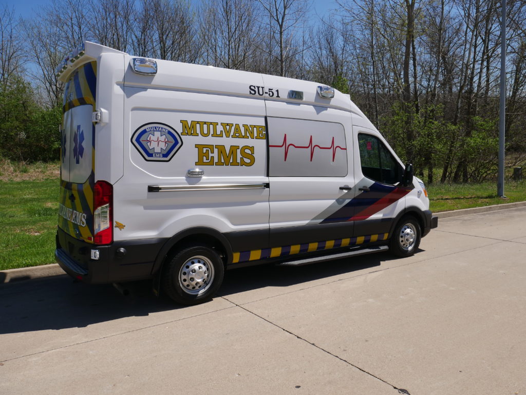 2020 Mulvane EMS Type II Ford Custom Ambulance American Response Vehicles