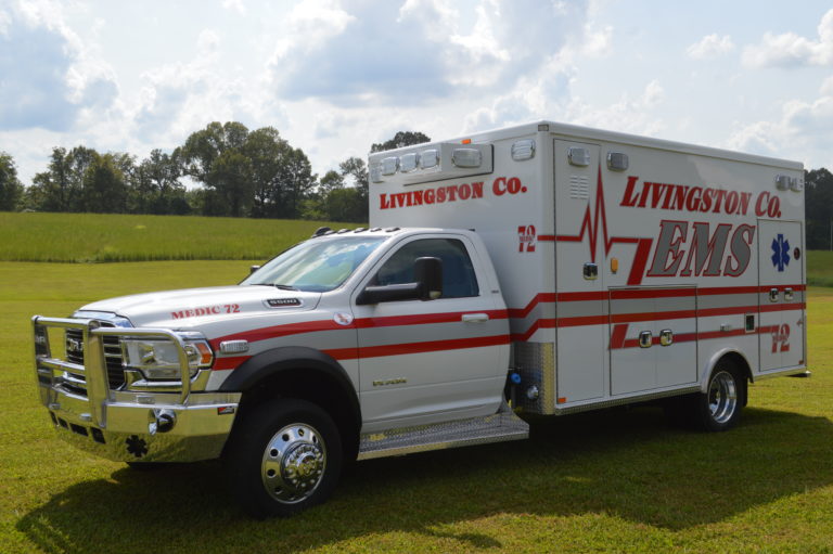 2020 Livingston County Ambulance Type I Dodge Remounted Ambulance