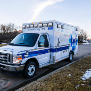 2022 Reno County EMS AEV Traumahawk Ford E450 Type III Custom Ambulance