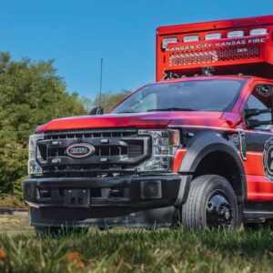 2022 KCKFD AEV Traumahawk X-Series LTD Remounted Custom Ford F-550 Type I Ambulance