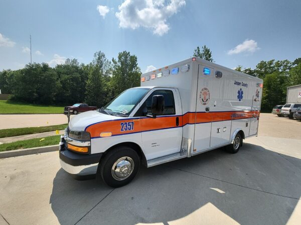 2023 Jasper County Ambulance Service AEV Traumahawk Chevrolet Type III Custom Ambulance