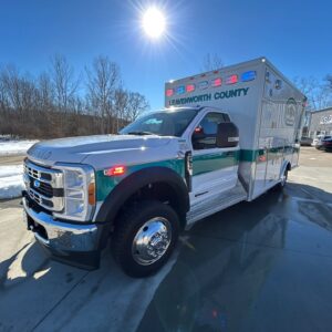 Alternative view of 2024 Leavenworth County EMS Ford Type I AEV Traumahawk Custom Ambulances