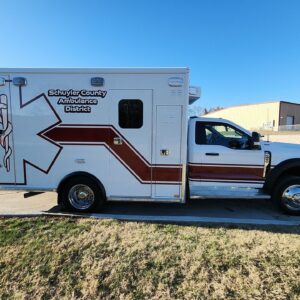 Alternative view of 2024 Schuyler County Ambulance District Ford Type I AEV Traumahawk Custom Ambulance