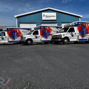 Alternative view of 2025 Deaconess EMS AEV Traumahawk Ford Type III Custom Ambulance