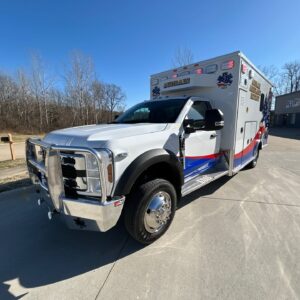 Alternative view of 2024 Audrain County Ambulance District Ford Type I AEV Traumahawk Custom Remounted Ambulance