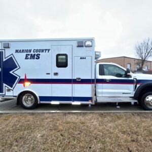 Alternative view of 2024 Marion County EMS Ford Type I AEV Traumahawk Custom Ambulance