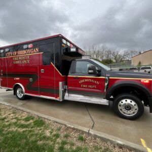 Alternative view of 2024 City of Sheboygan Ford Type I AEV Traumahawk Custom Ambulance
