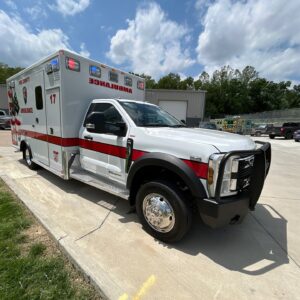 Alternative view of 2024 Pike County Ambulance Service Ford Type I AEV Traumahawk Custom Remounted Ambulance