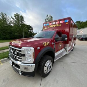 Alternative view of 2024 City of Collinsville Fire Department Ford Type I AEV Traumahawk Custom Ambulance