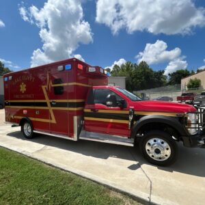 Alternative view of 2025 Lake Egypt Fire District Ford Type I AEV Traumahawk Custom Ambulance