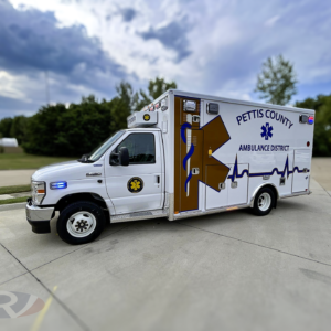 2024 Pettis County Ambulance District Ford Type III AEV Traumahawk Custom Remounted Ambulance