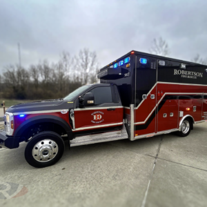 2025 Robertson Fire Protection District Ford Type I AEV Traumahawk Custom Ambulance