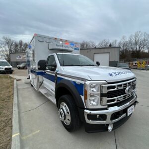 Alternative view of 2026 Reno County EMS District Ford Type I AEV Traumahawk Custom Ambulance