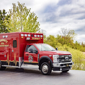 Alternative view of 2026 Summit Fire Department Ford Type I AEV Traumahawk Custom Ambulance