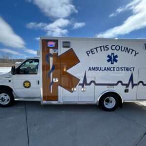 Alternative view of 2026 Pettis County Ambulance District Ford Type III AEV X-Series LTD Custom Remounted Ambulance