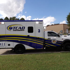 2025 Taney County Ambulance District RAM Type I remounted ambulance, passenger side profile